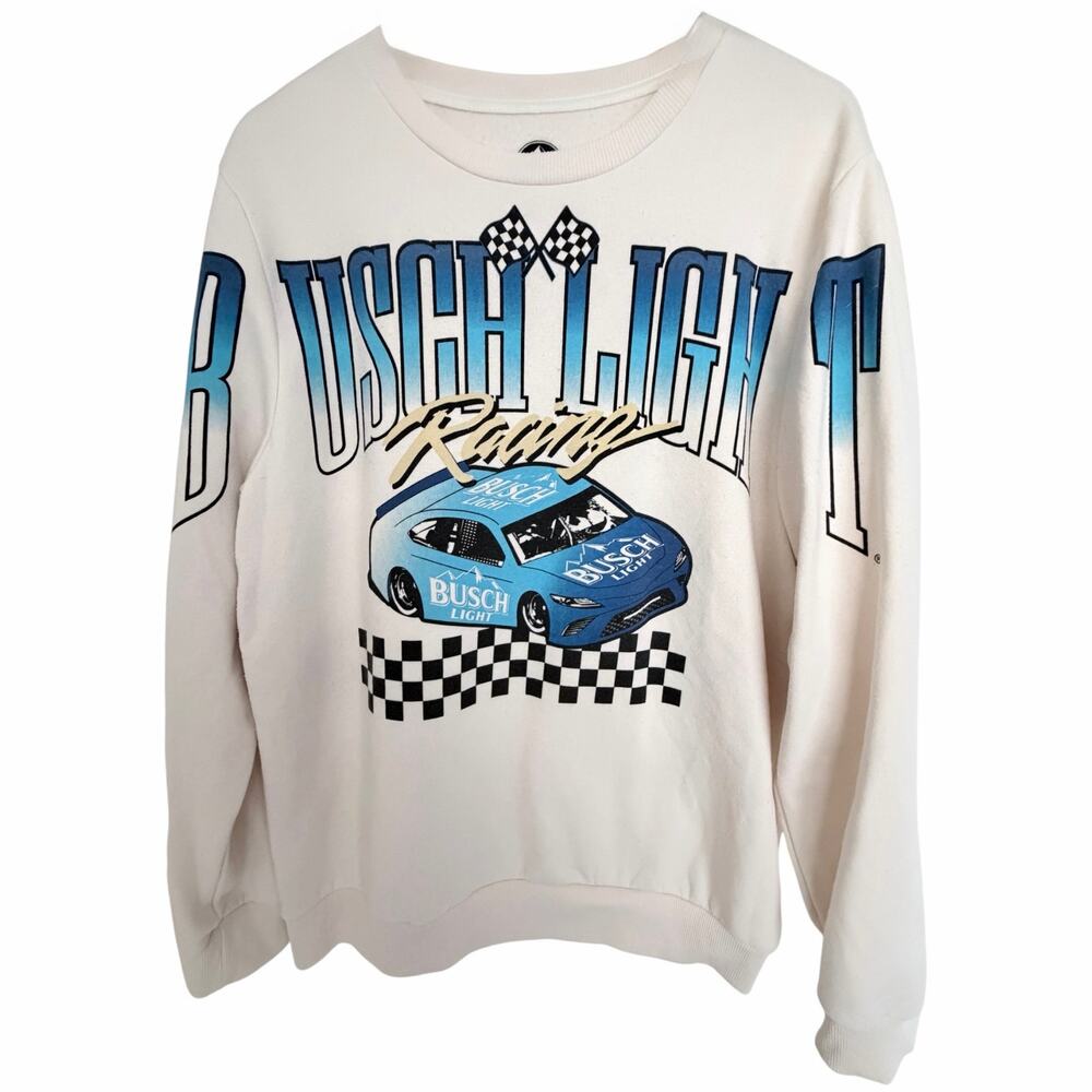 Busch Light Racing Crewneck Mens XL